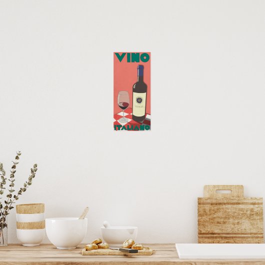 Vino Italiano Poster (Keuken)