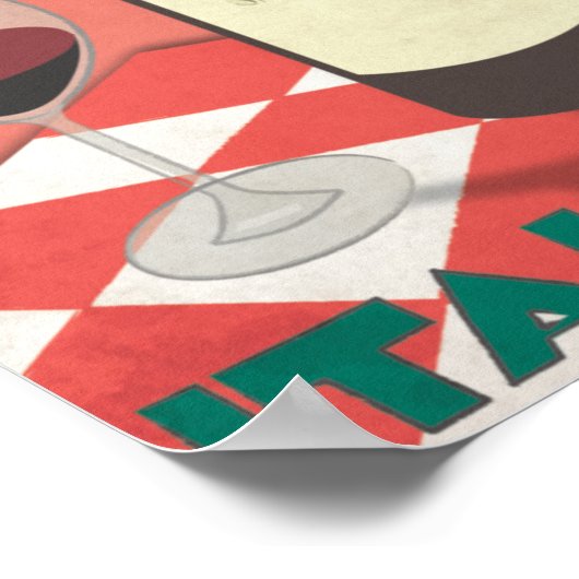 Vino Italiano Poster (Hoek)