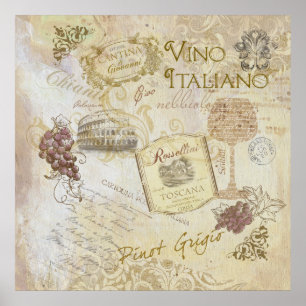 Vino Italiano-Poster Poster