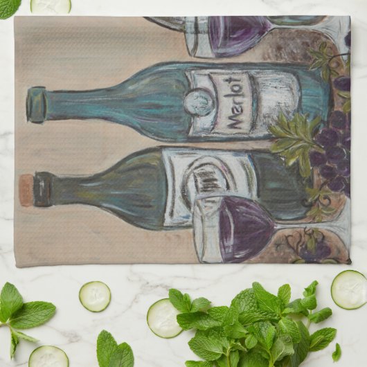 Vino Keuken Handdoeken (Gevouwen)