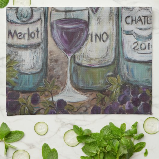 Vino Keuken Handdoeken (Gevouwen)