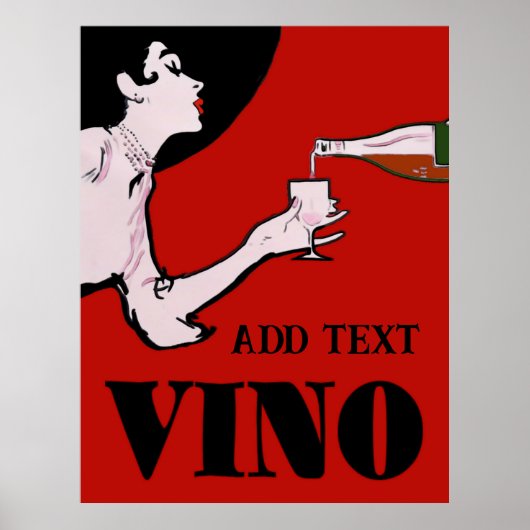Vino-  Posters met wijn (Voorkant)