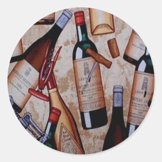Vino Ronde Sticker (Voorkant)