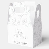 Vino voor bruiloft Chic wijn bruidsfeest Bedankdoosjes (Geopend)