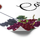 Vino voor de huwelijksbelofte Bruiloftsgeschenken  Poster (Hoek)