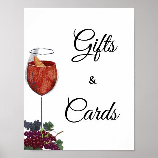 Vino voor de huwelijksbelofte Bruiloftsgeschenken  Poster (Voorkant)