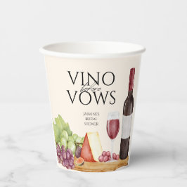 Vino voor de Huwelijksbeloften Charcuterie Bord Br Papieren Bekers