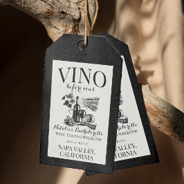 Vino voor geloften Bach aangepaste wijnmakerij Bac Cadeaulabel