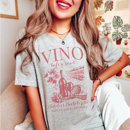 Vino voor geloften Bach aangepaste wijnmakerij Bac T-shirt