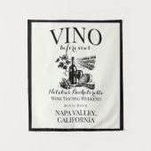 Vino voor geloften Bach aangepaste wijnmakerij Bac Wandkleed (Voorkant)