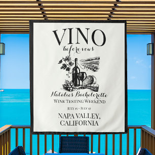 Vino voor geloften Bach aangepaste wijnmakerij Bac Wandkleed