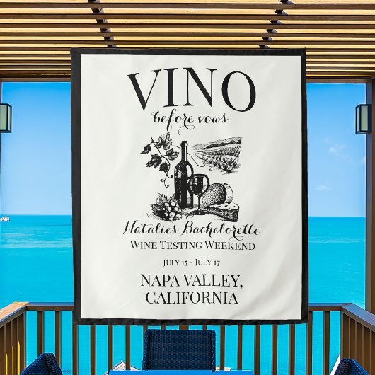 Vino voor geloften Bach aangepaste wijnmakerij Bac Wandkleed