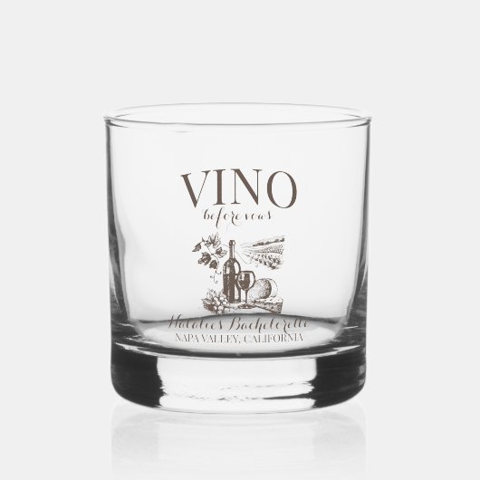Vino voor geloften Bach aangepaste wijnmakerij Bac Whisky Glas (Voorkant)