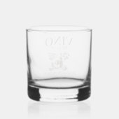 Vino voor geloften Bach aangepaste wijnmakerij Bac Whisky Glas (Achterkant)
