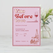 Vino voor geloften Bachelorette Weekend Route Kaart (Staand voorkant)