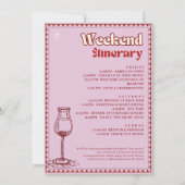 Vino voor geloften Bachelorette Weekend Route Kaart (Achterkant)