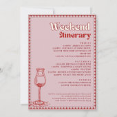 Vino voor geloften Bachelorette Weekend Route Kaart (Achterkant)