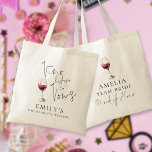 Vino Voor Geloften Maid of Honor Bachelorette Part Tote Bag<br><div class="desc">Vino Voor de geloften Maid of Honor Naam Bachelorette Party. Vino voor de geloften op de voorkant en Maid of Honor op de achterkant zijn in een set elegant script - andere rollen zijn ook beschikbaar in dit collectie. De rest van de tekst kunt u gemakkelijk personaliseren.</div>