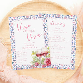 Vino voor geloften Napa Bachelorette Kaart