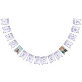 Vino voor geloften Paarse Bloemen Vrijgezellenfees Vlaggetjes (Alle)