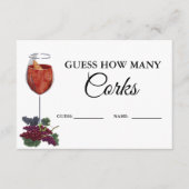 Vino voor geloften raden hoeveel kurken spel Kaart (Voorkant)