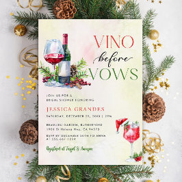 Vino voor geloften roze wijn thema Vrijgezellenfee Kaart