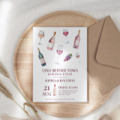 Vino voor geloften trendy moderne repetitie diner kaart