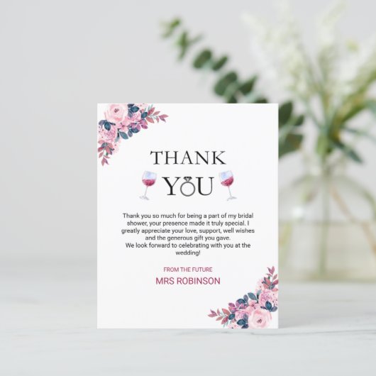 Vino voor geloften wijn Vrijgezellenfeest dank u k (Staand voorkant)