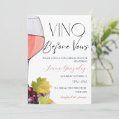 Vino voor geloften wijn Vrijgezellenfeest paar Kaart (Staand voorkant)