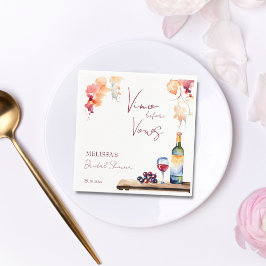 Vino voor geloften wijnmakerij vrijgezellenfeest g servet