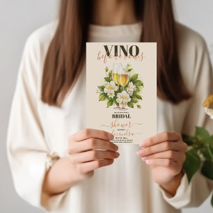 Vino voor geloften wijnmakerij Vrijgezellenfeest Kaart