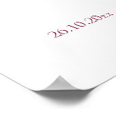 Vino voor geloften wijnmakerij vrijgezellenfeest w poster (Hoek)