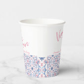 Vino voor geloften wijnproeverij bachelorette papieren bekers (Rechts)