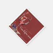 Vino voor geloften Wijnproeverij Bruidsdouche Servet (Hoek)