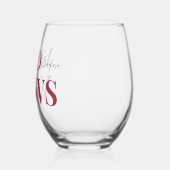 Vino voor geloften WIne Tasting bruids Wijnglas Zonder Voet (Links)