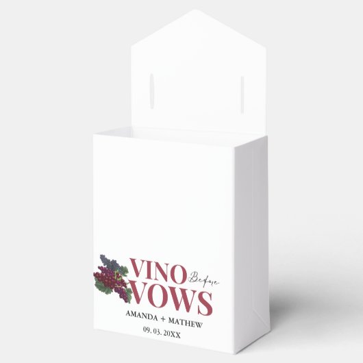 Vino voor geloften WIne Tasting vrijgezellenfeest Bedankdoosjes (Geopend)