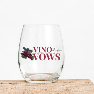Vino voor geloften WIne Tasting vrijgezellenfeest Wijnglas Zonder Voet