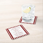 Vino voor het Bachelorette Weekend Kartonnen Onderzetters (Insitu)