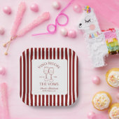 Vino voor het Bachelorette Weekend Papieren Bordje (Feest)