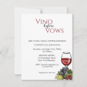 Vino voor het stemmen van een uitnodiging tot het  (Voorkant)