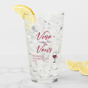 Vino voor het Vrijgezellenfeest Vows/Bachelorette Glas