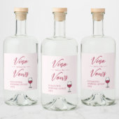 Vino voor het Vrijgezellenfeest Vows/Bachelorette Likeurfles Etiket (Flessen)