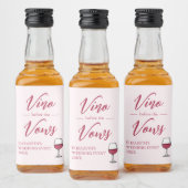 Vino voor het Vrijgezellenfeest Vows/Bachelorette Likeurfles Etiket (Flessen)
