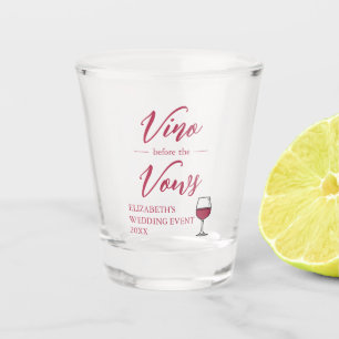 Vino voor het Vrijgezellenfeest Vows/Bachelorette Shot Glas
