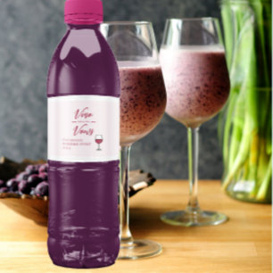 Vino voor het Vrijgezellenfeest Vows/Bachelorette Waterfles Etiket