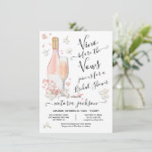 Vino voor het Vrijgezellenfeest Vows Brunch & Bubb Kaart (Staand voorkant)
