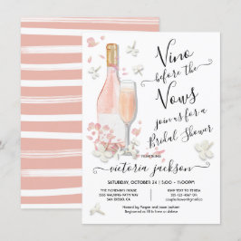 Vino voor het Vrijgezellenfeest Vows Brunch & Bubb Kaart