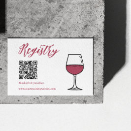 Vino voor het Vrijgezellenfeest Vows Informatiekaartje