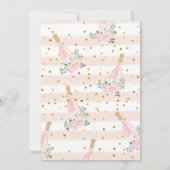 Vino Voor Roos Vows Bridal Shower Uitnodiging (Achterkant)