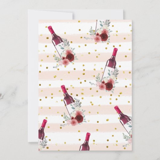 Vino voor uitnodiging van de Wijnvoerbridal van Vo (Achterkant)